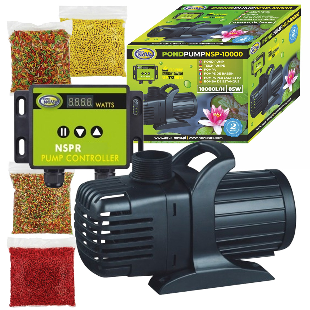 Aqua Nova pompa do oczka NSP-10000 z kontrolerem + gratis